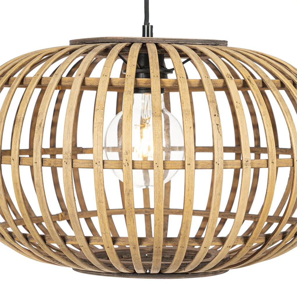 Candeeiro de suspensão oriental bambu 44 cm - Amira