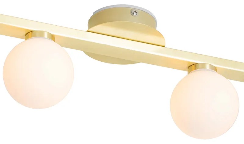 Candeeiro de teto moderno em latão IP44 4-luzes - Cederic Moderno