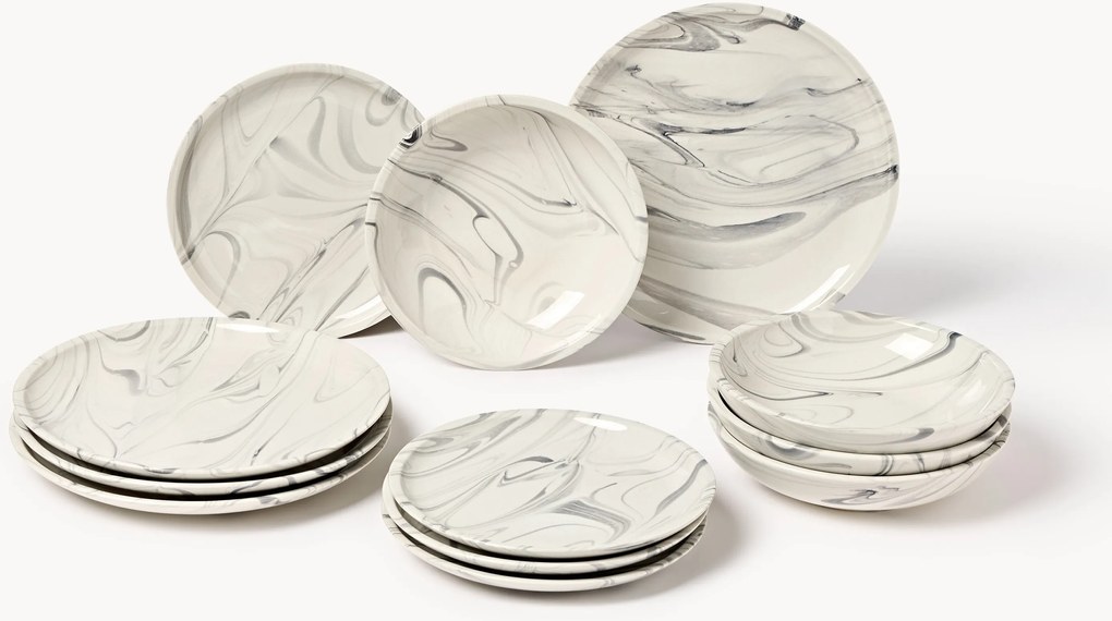 Conjunto de loiça Marby, 4 pessoas, conjunto de 12