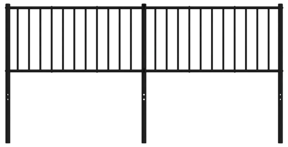 Cabeceira de cama 180 cm metal preto