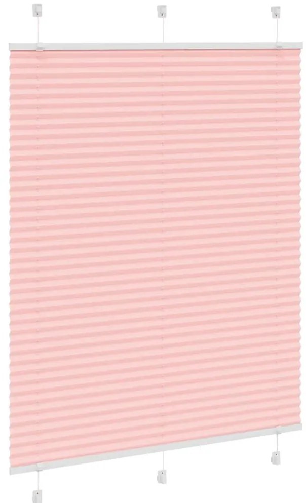 Rosa Plissada Cega 105x150 cm Largura Tecido 104,4cm Poliéster
