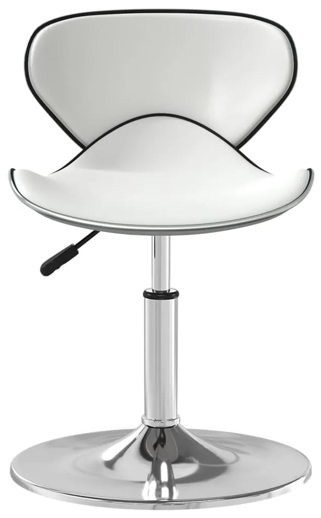 Cadeira de jantar couro artificial branco