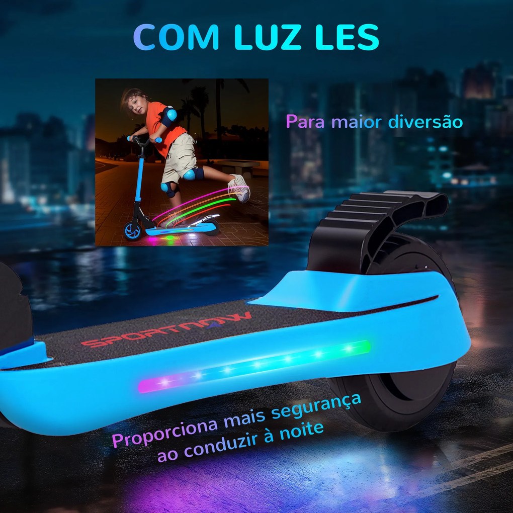 SPORTNOW Trotinete Elétrica Dobrável para Crianças acima de 6 Anos Mot