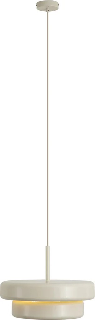 Pendente Retro Bege com Abajur de Metal - Ophelia