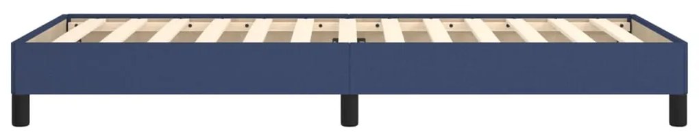 Estrutura de cama sem colchão 90x190 cm tecido azul