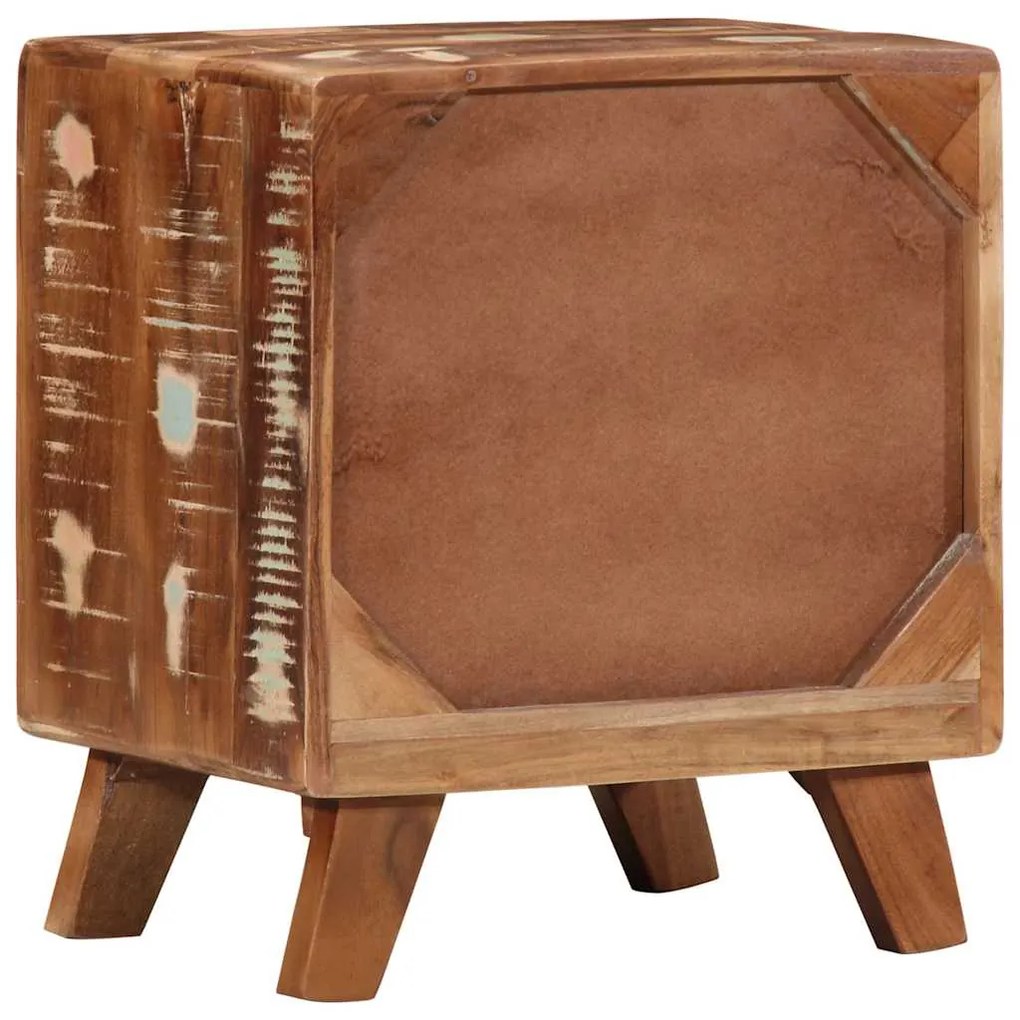 Mesas de cabeceira 2 pcs 40x32x46 cm madeira recuperada maciça
