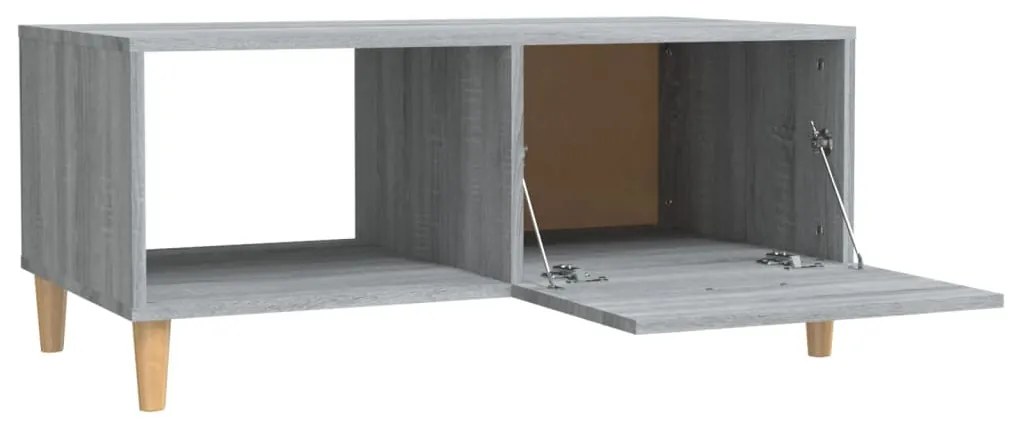 Mesa de centro 89,5x50x40 cm derivados madeira cinzento sonoma