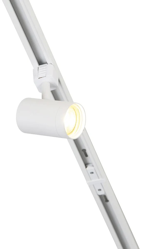 Sistema de iluminação de trilho monofásico moderno com 15 focos branco - Iconic Jeana