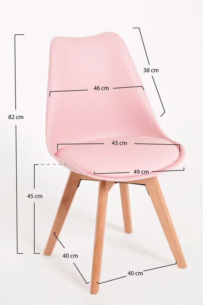 Cadeira Synk Basic - Rosa