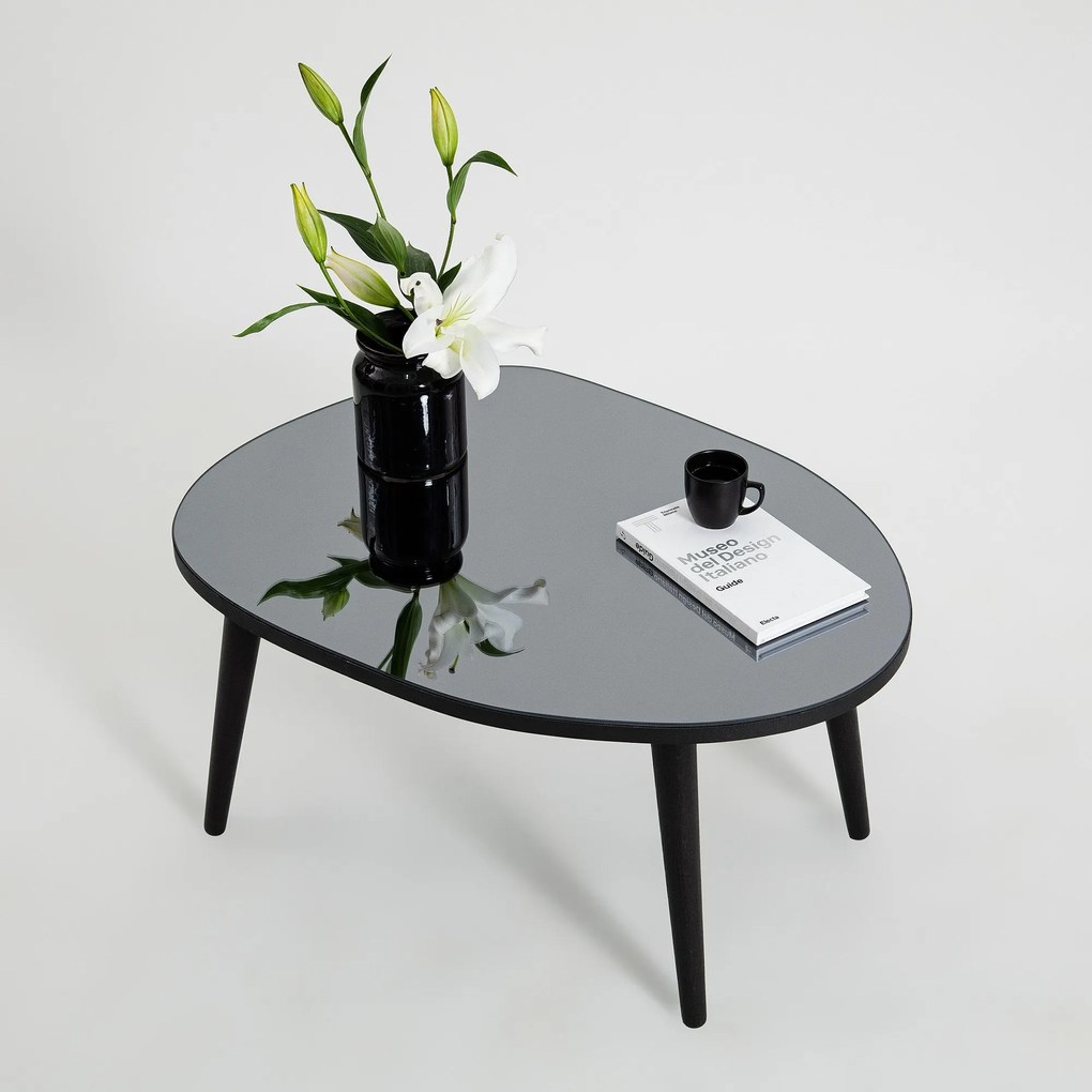 Mesa de Centro Gusto – Preto Fumado – 75x38x55 cm