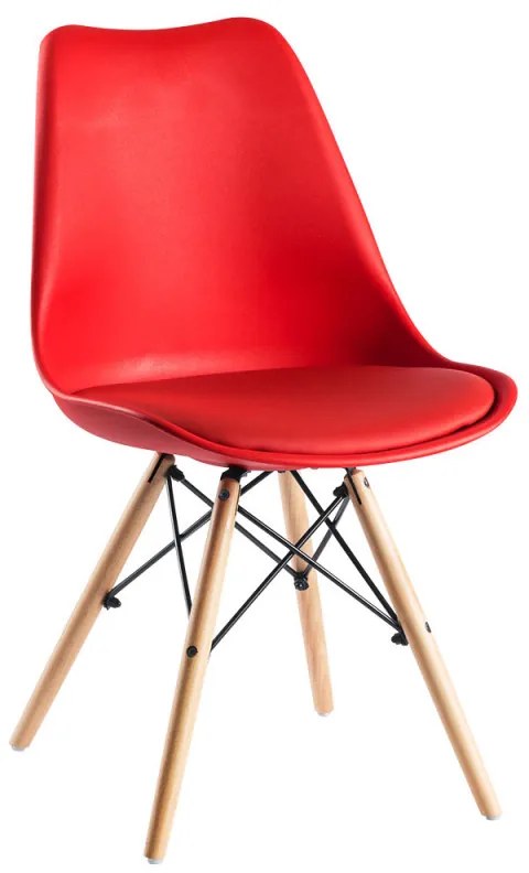 Conjunto Secretária Dek e Cadeira Tilsen - Vermelho