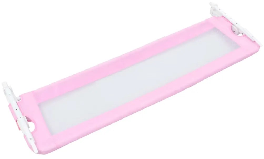 Barra de segurança p/ cama infantil 120x42cm poliéster rosa