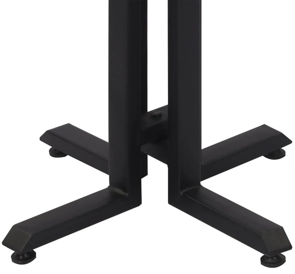 Mesa de bistrô redonda Ø55x76 cm teca recuperada maciça