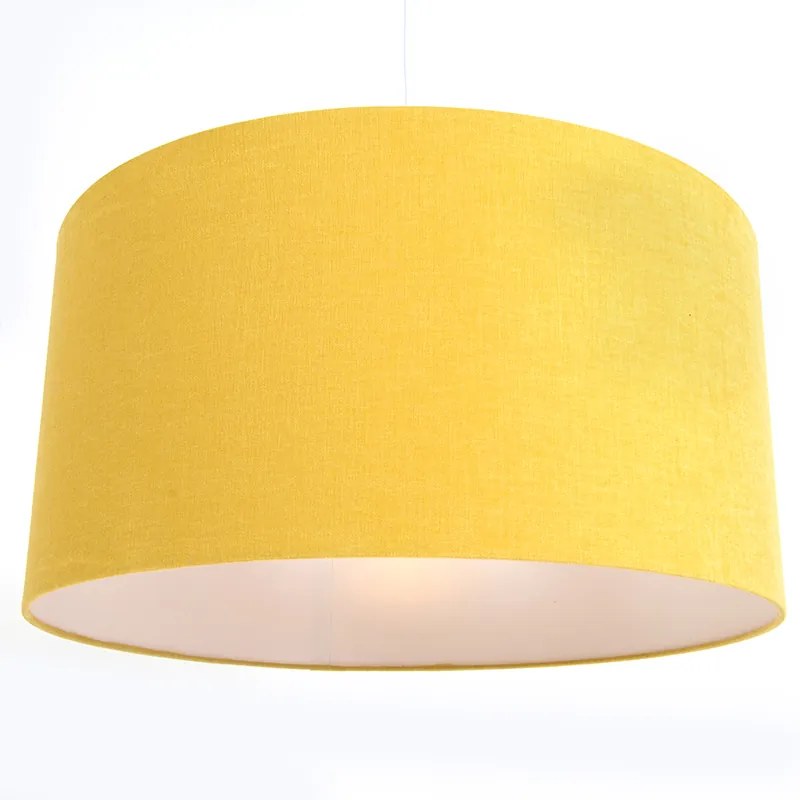 Candeeiro de suspensão branco com cúpula amarela 50 cm - Combi 1 Moderno,Rústico ,Clássico / Antigo