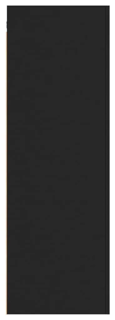 Móveis de TV 2 pcs 30,5x30x90 cm derivados de madeira preto