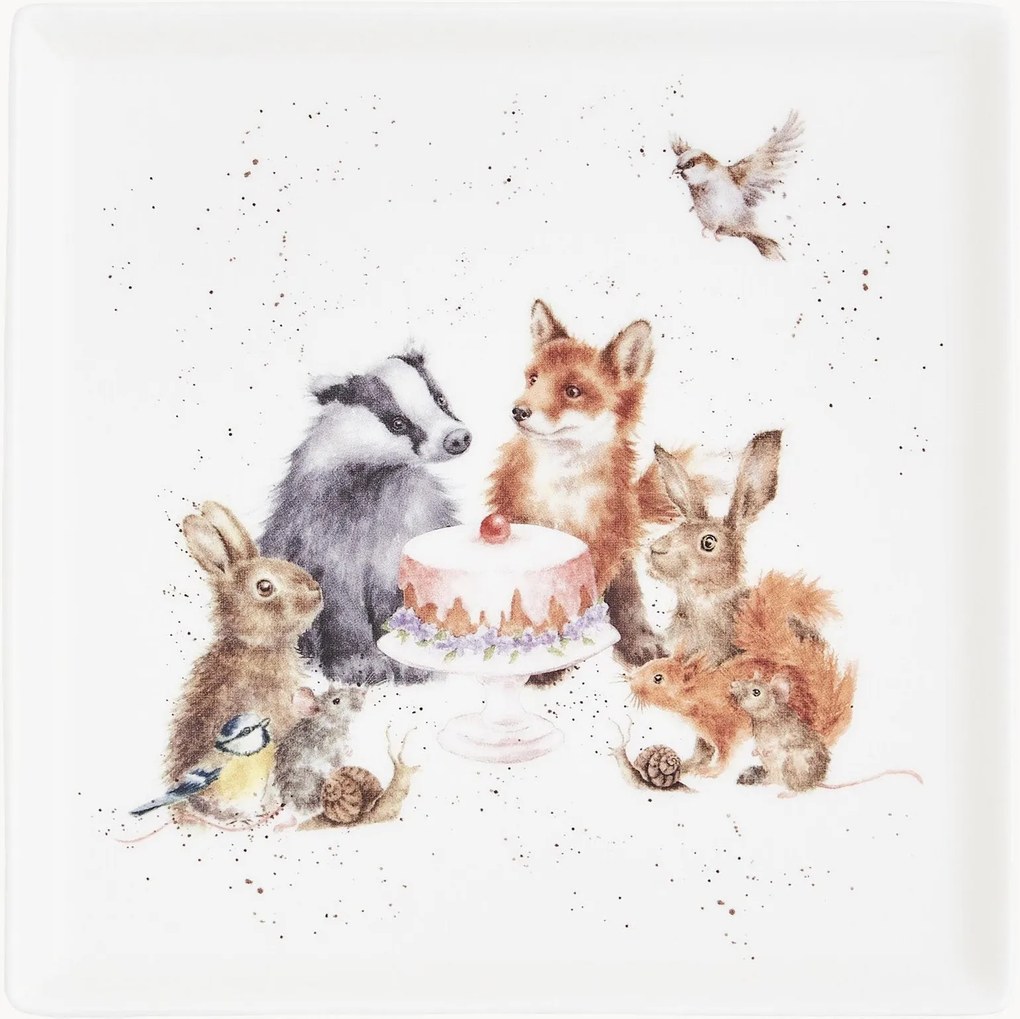 Prato em porcelana Fine Bone China Woodland Party