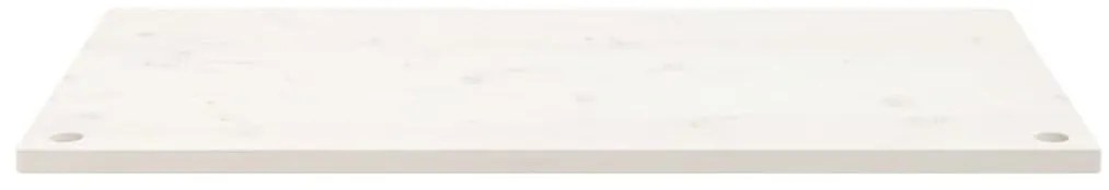 Tampo de secretária 110x60x2,5 cm pinho maciço branco