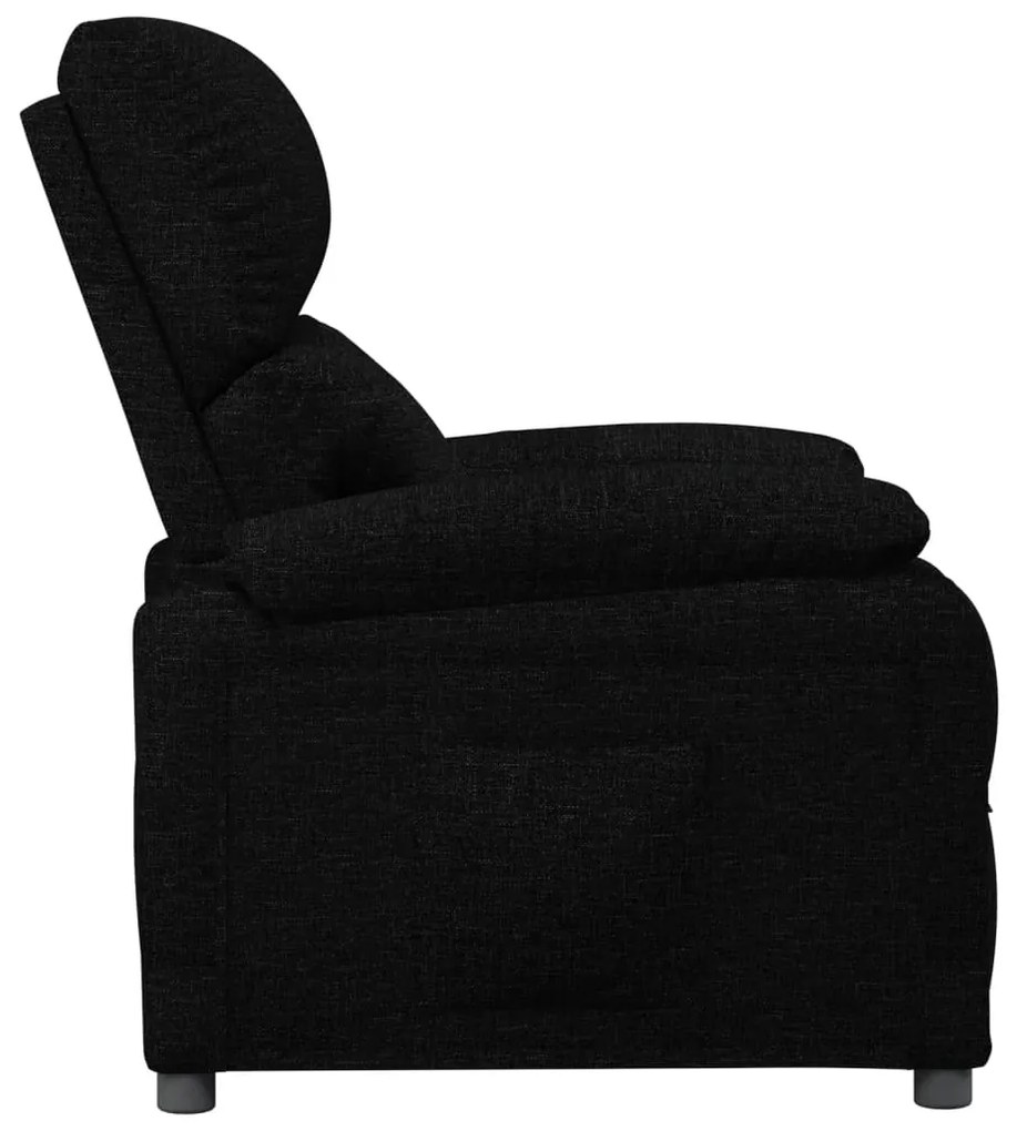 Poltrona reclinável tecido preto