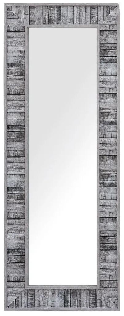 Espelho de parede cinzento e branco 50 x 130 cm ROSNOEN Beliani