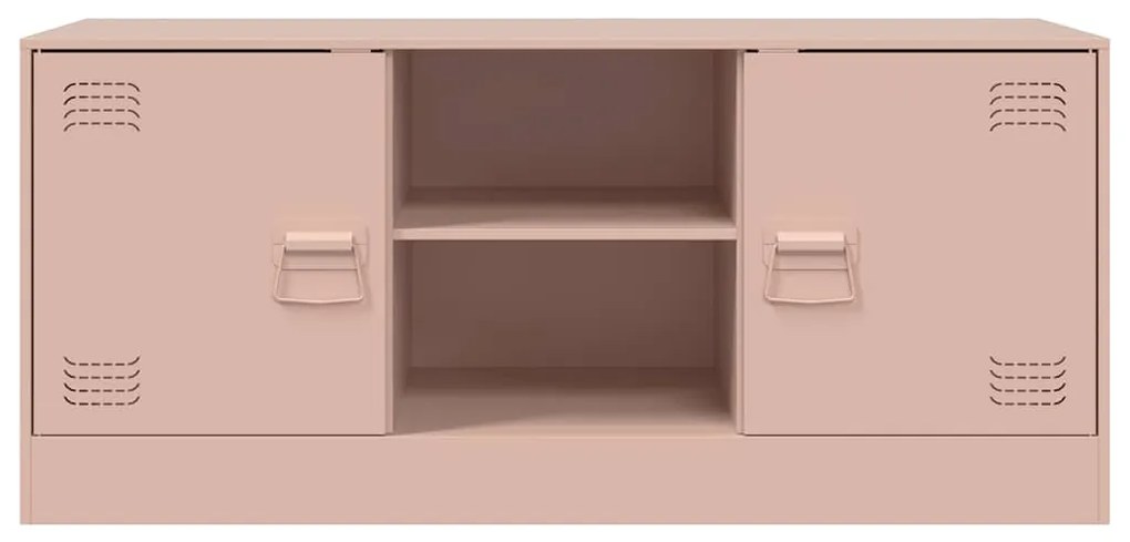 Móvel de TV 99x39x44 aço rosa