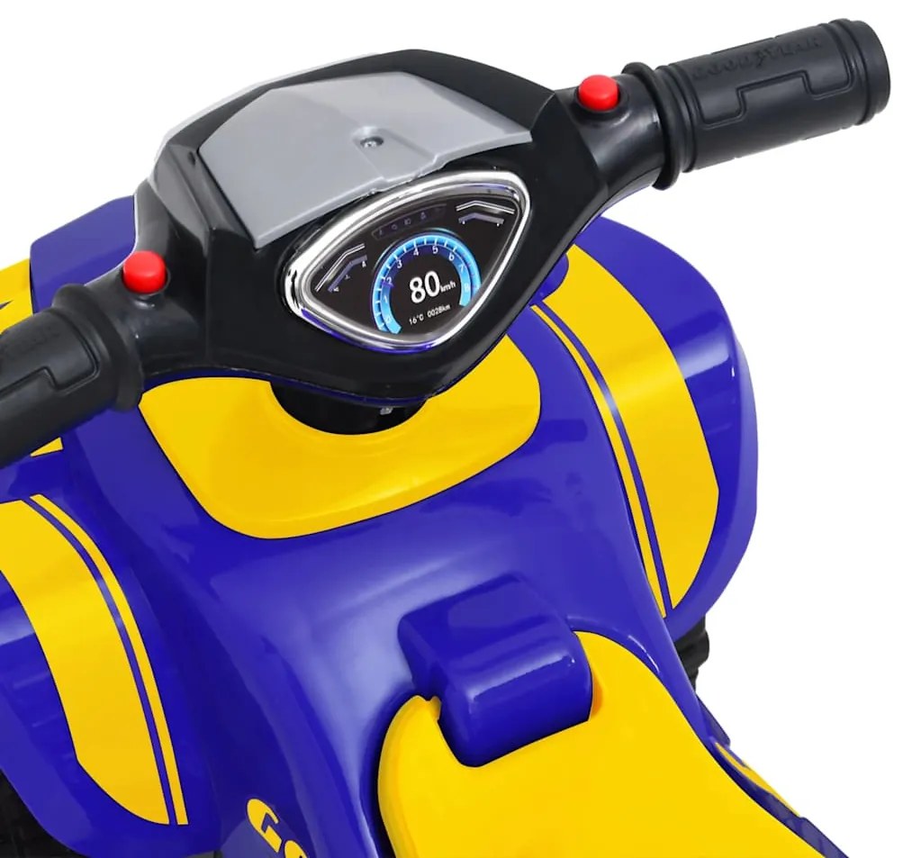 Moto-quatro infantil Good Year azul