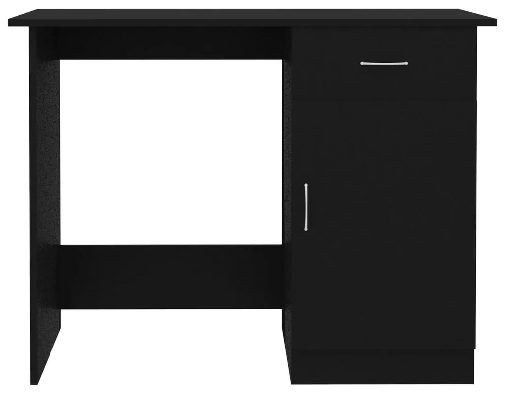 Secretária 100x50x76 cm derivados de madeira preto