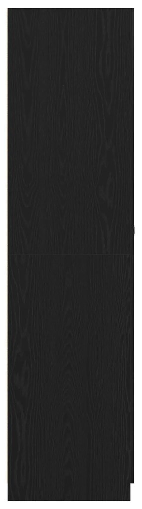 Guarda-roupa vidaXL Carvalho Preto 90x52x200 cm Madeira engenheirada