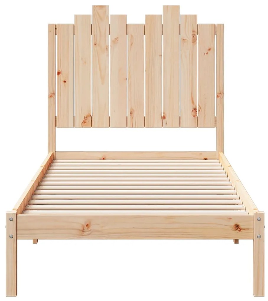 Cama extra longa sem colchão 100x220 cm madeira maciça