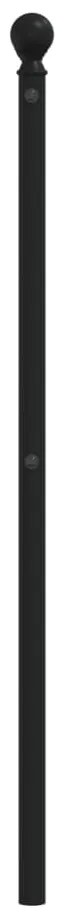 Cabeceira de cama 140 cm metal preto