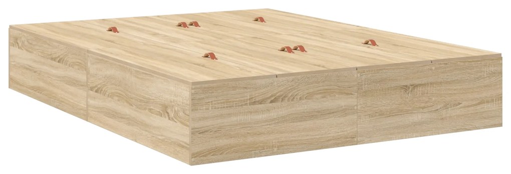 Estrutura de Cama Storage Carvalho Sonoma 140x200 cm