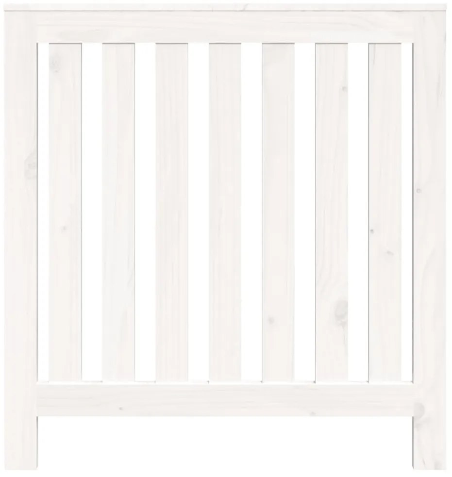 Cobertura de radiador 79,5x19x84 cm pinho maciço branca