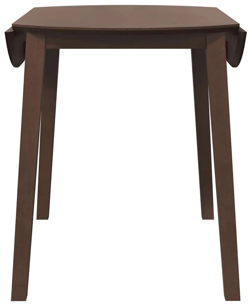 Mesa de jantar madeira seringueira maciça castanho