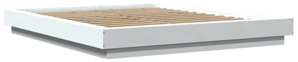 Estrutura de cama 150x200 cm derivados de madeira branco