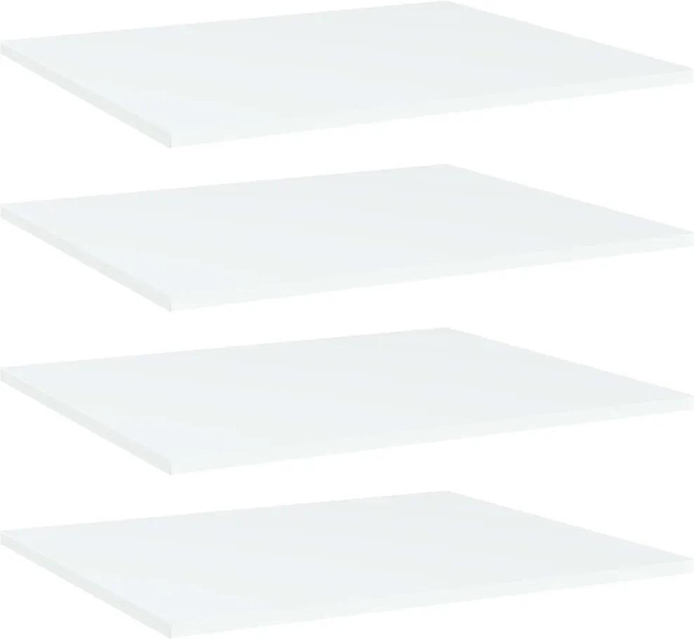 Prateleiras para estante 4 pcs 60x50x1,5cm contraplacado branco