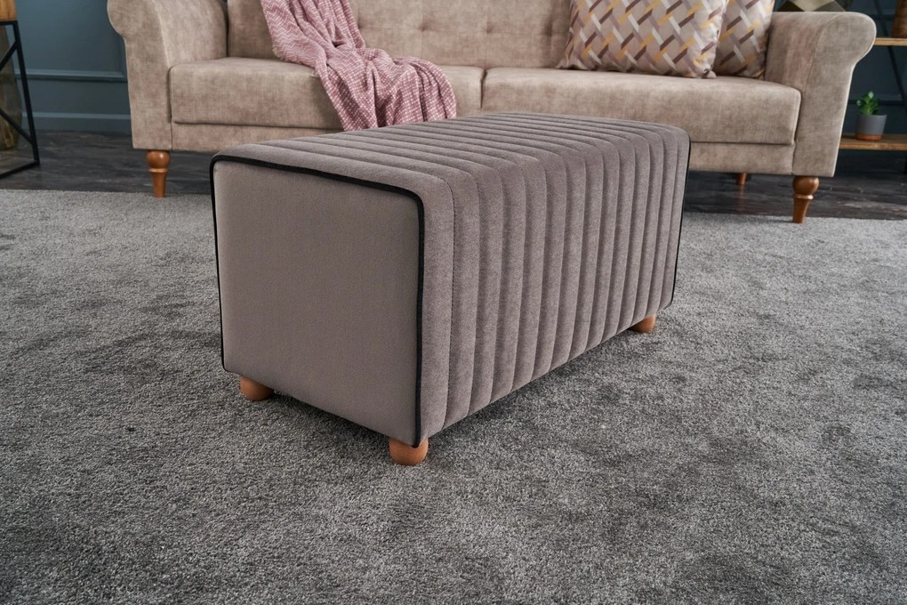 Pouffe Mabel – Mink – 80x40x40 cm