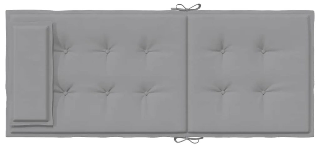 Almofadões p/ cadeira encosto alto 2 pcs tecido oxford cinzento