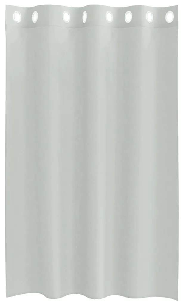 Cortinas de voile com ilhós 2 pcs cinzento-claro 140x175 cm
