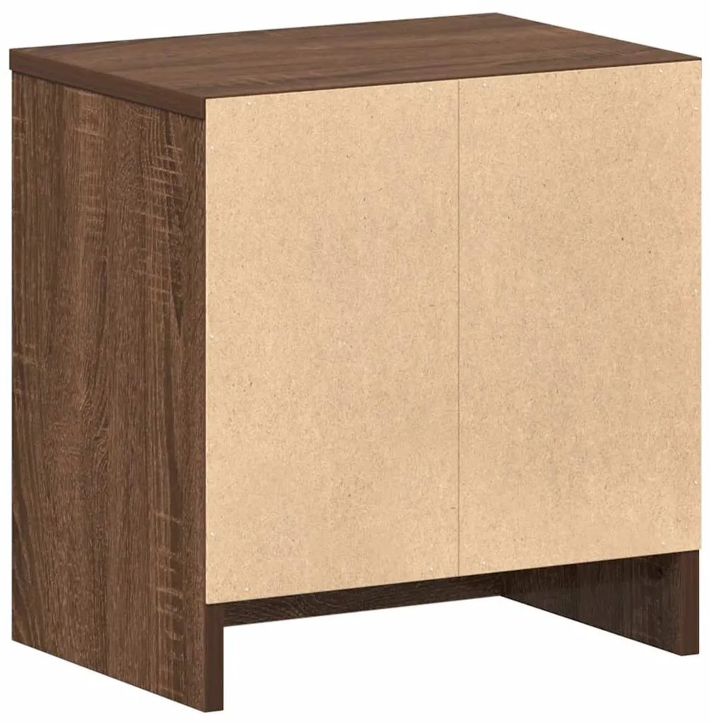 Mesas de cabeceira 2pcs com gaveta 39x28x41cm carvalho castanho