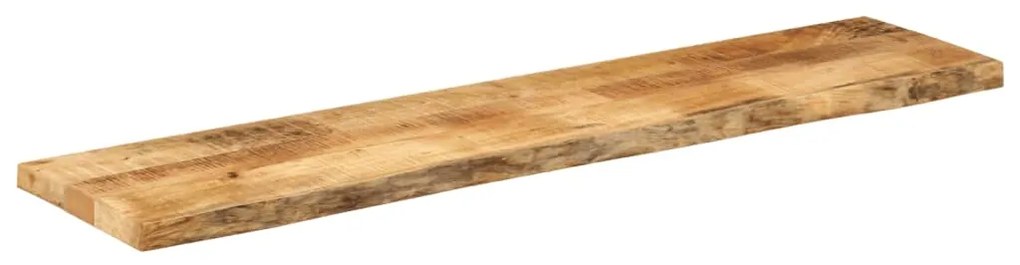 Tampo de mesa borda viva 140x20x3,8 cm mangueira áspera maciça