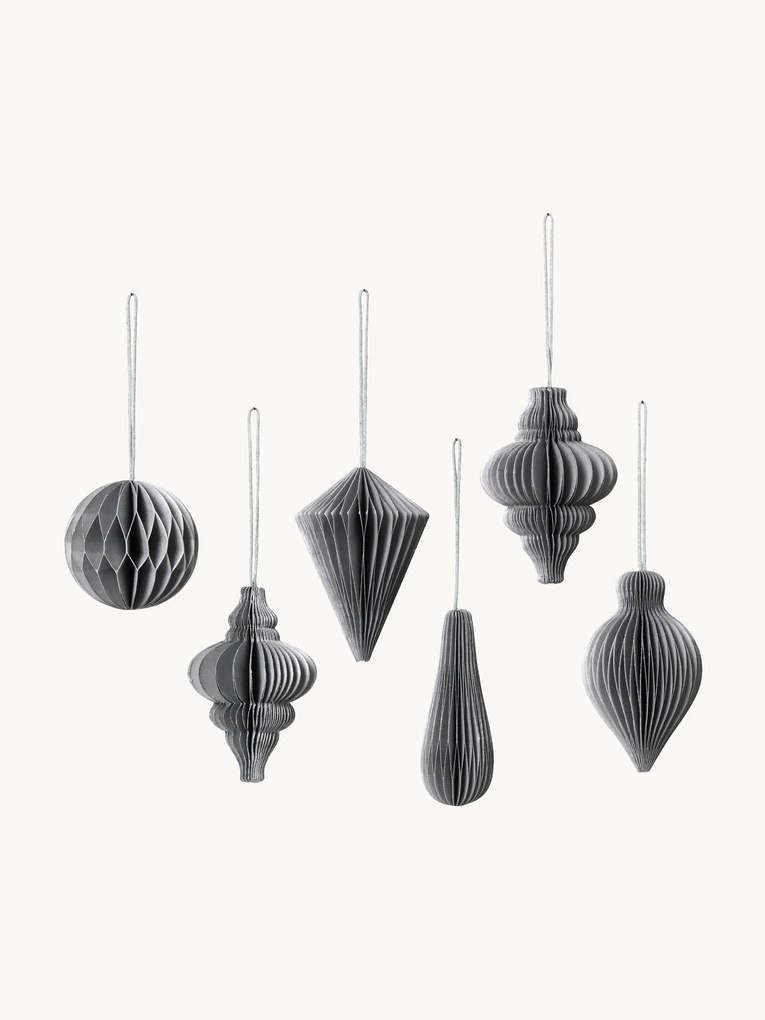 Ornamentos de Natal Julet, conjunto de 6