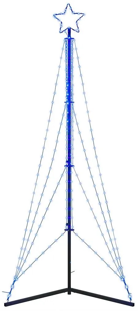 LED Árvore de Natal 483 LEDs Azul 240 cm