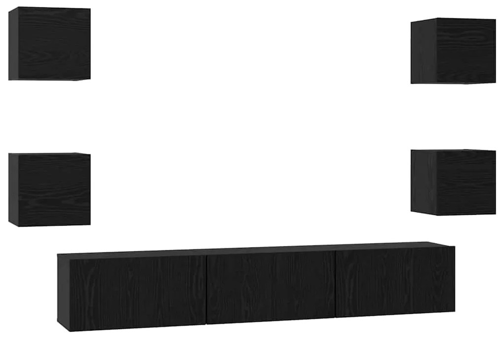 Conjunto de móvel de TV Outros com armazenamento com porta 7 pcs Carva