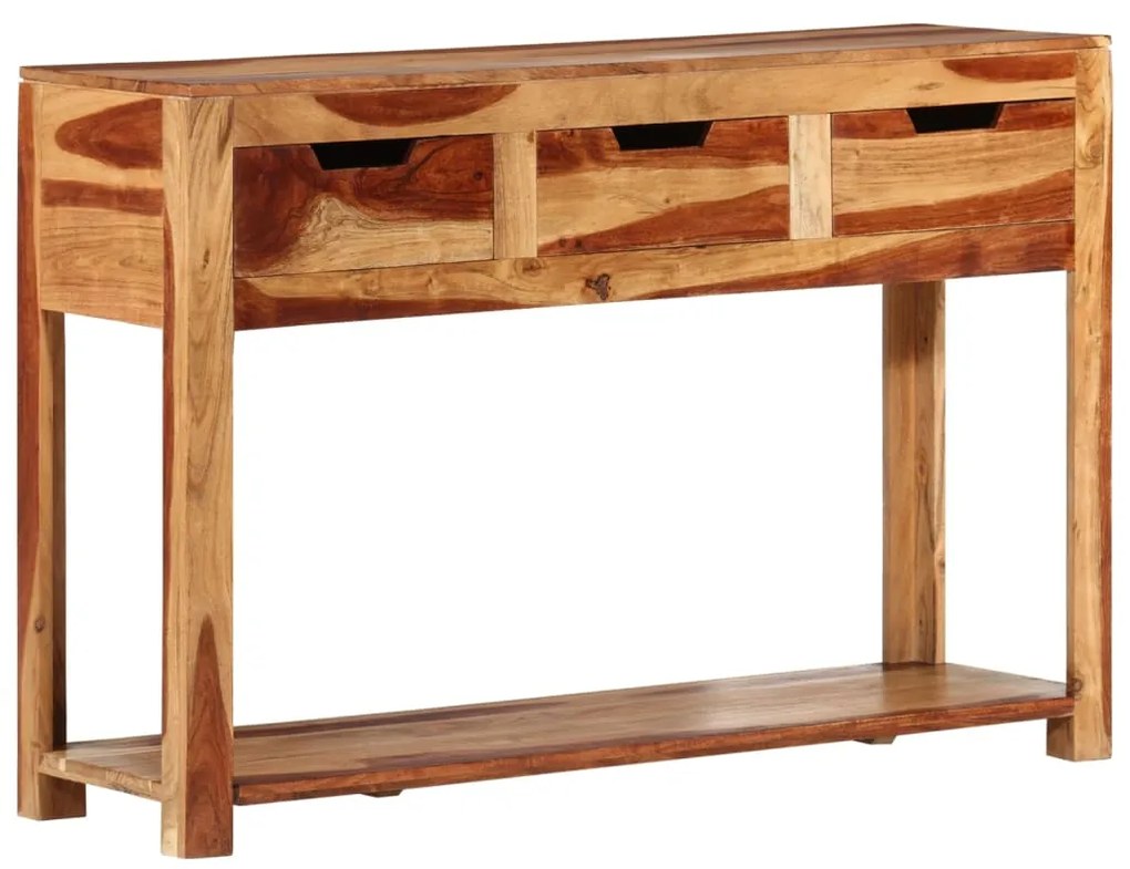 vidaXL Mesa consola 110x35x75 cm madeira de acácia maciça