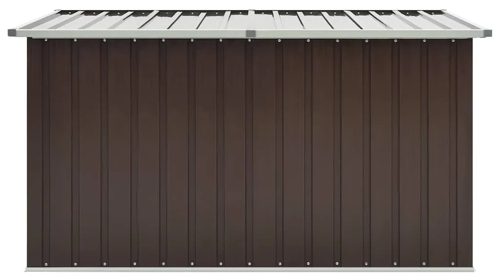 Caixa de arrumação para jardim 171x99x93 cm castanho