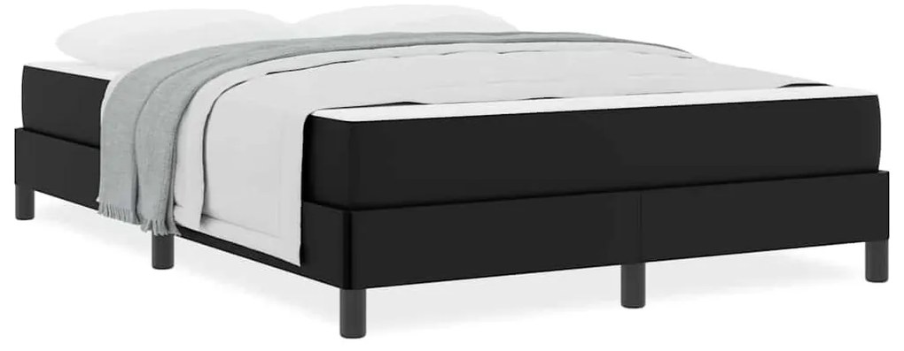 Cama Outros Preto 140 x 190 cm Couro sintético