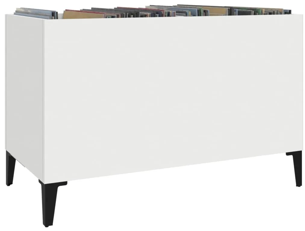 Armário para discos 74,5x38x48 cm derivados de madeira branco