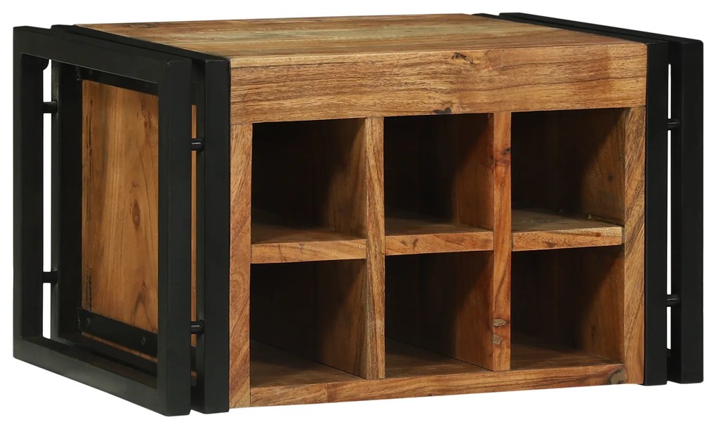 vidaXL Aparador de Vinho 46x35x27.5 cm de Madeira de Acácia Sólida