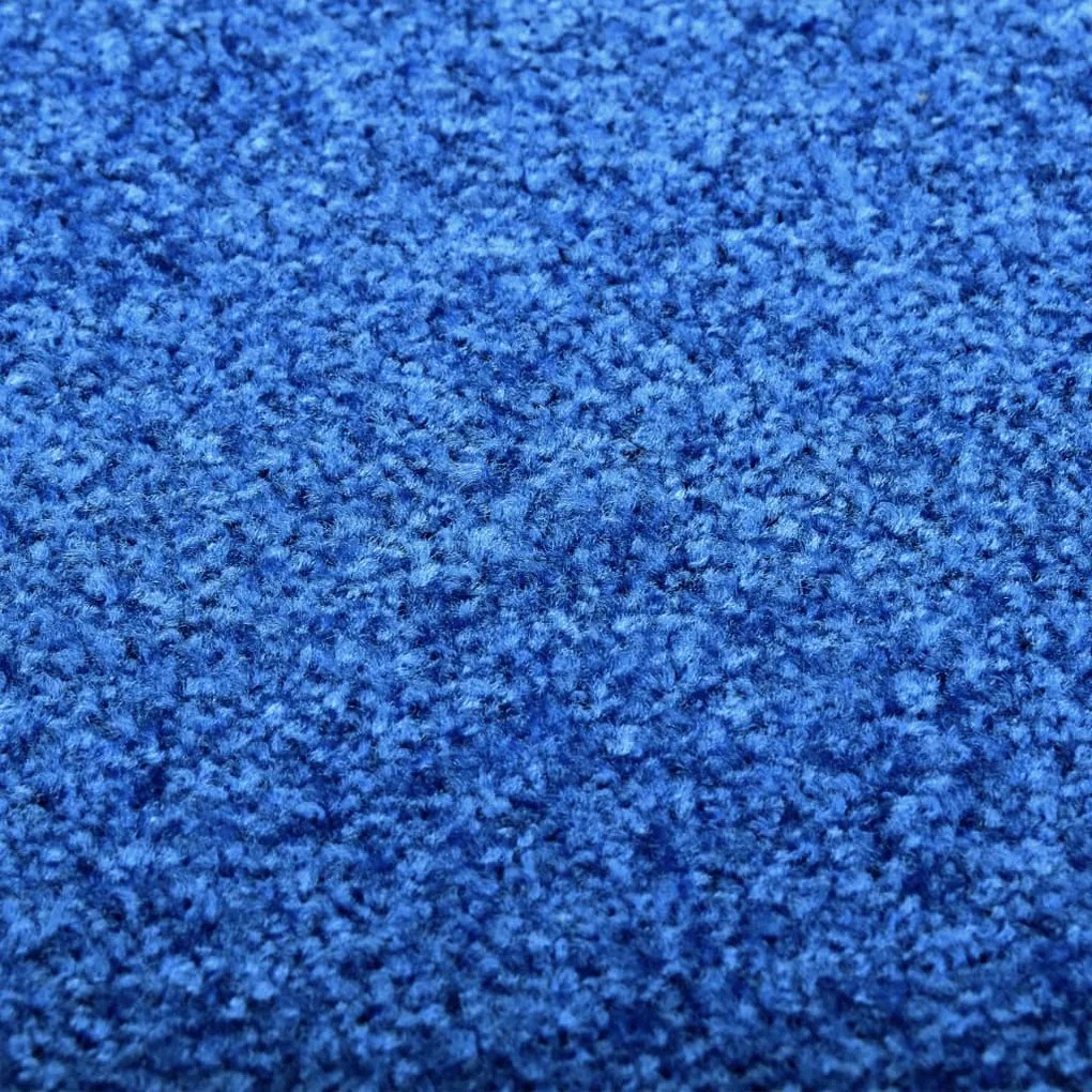 Tapete de porta lavável 120x180 cm azul