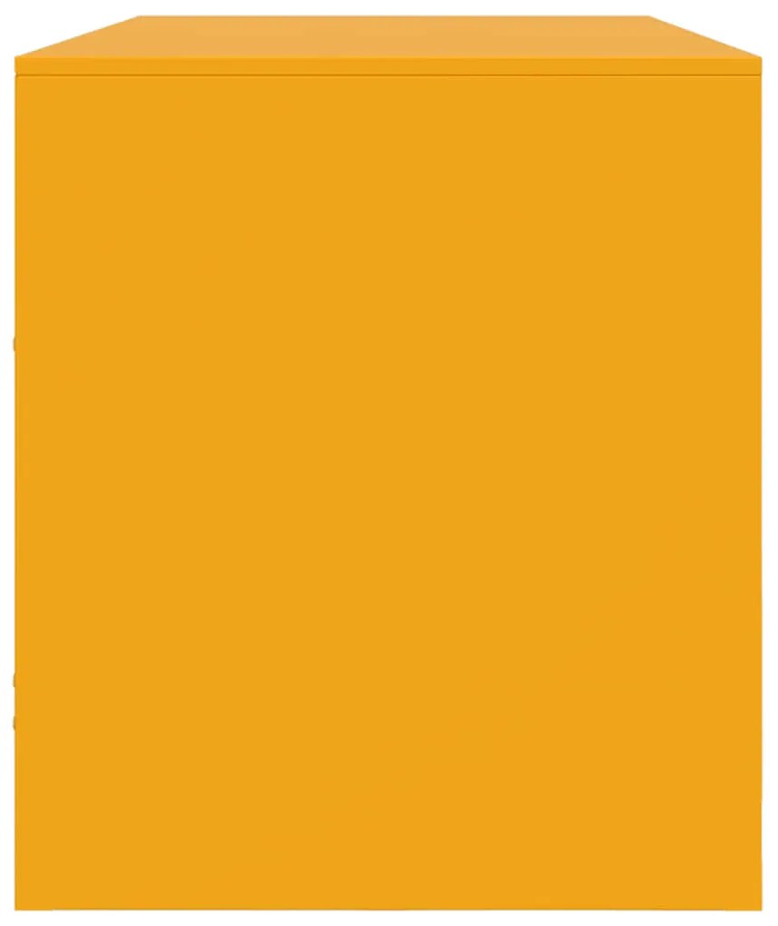 Móvel de TV 99x39x44 cm aço amarelo mostarda