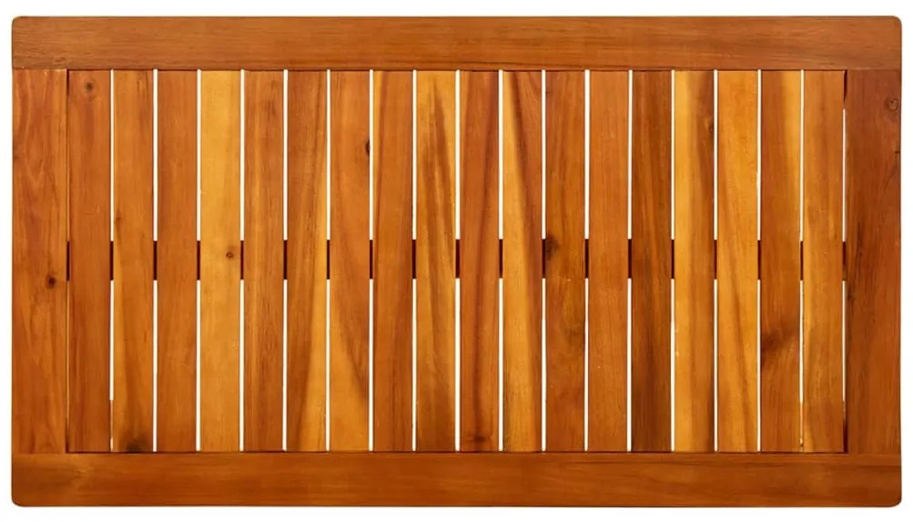 Mesa de centro p/ jardim 90x50x36 cm madeira de acácia maciça